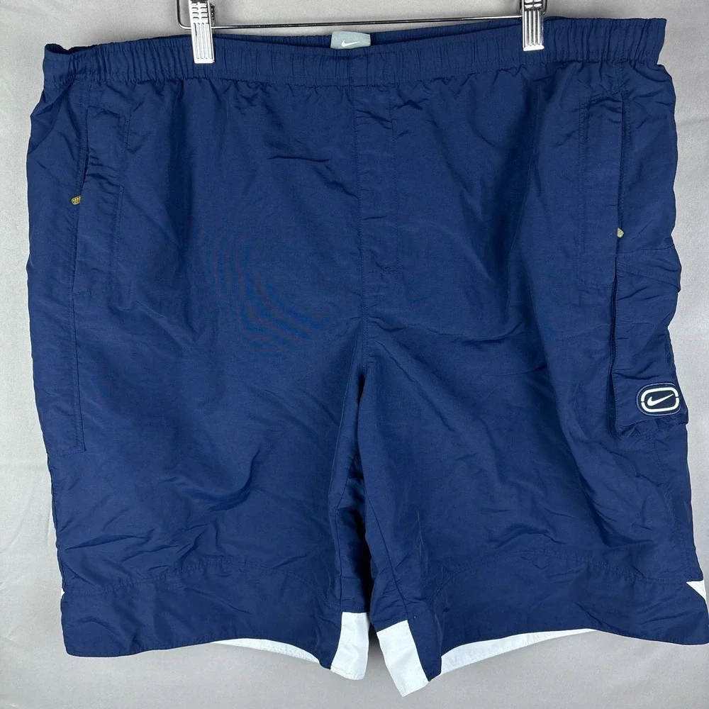 Nike Vintage 90s Swim Trunk Shorts Men's Size XXL Zip Pockets 12